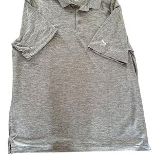 Puma Men's Heather Gray XL Polo Shirt